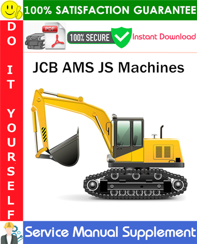 Product picture JCB AMS JS Machines Supplement Serivce Manual PDF Download ◆
