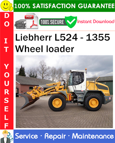 Product picture Liebherr L524 - 1355 Wheel loader Service Repair Manual PDF Download ◆