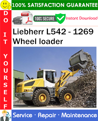 Product picture Liebherr L542 - 1269 Wheel loader Service Repair Manual PDF Download ◆