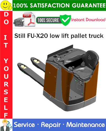 Product picture Still FU-X20 low lift pallet truck Service Repair Manual PDF Download ◆