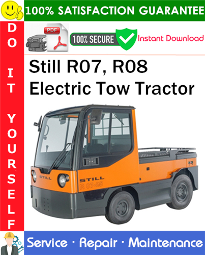 Product picture Still R07, R08 Electric Tow Tractor Service Repair Manual PDF Download ◆