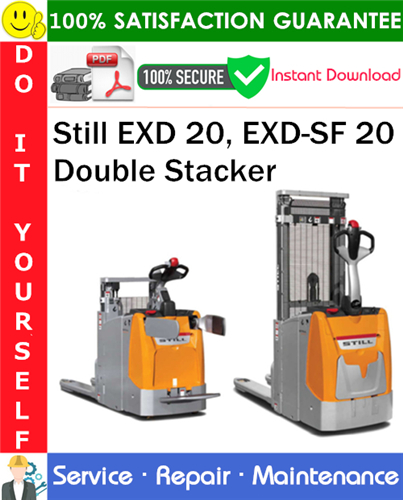 Product picture Still EXD 20, EXD-SF 20 Double Stacker Service Repair Manual PDF Download ◆