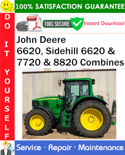 Product picture John Deere 6620, Sidehill 6620 & 7720 & 8820 Combines Service Repair Manual PDF Download ◆