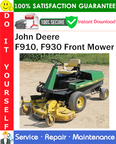 Product picture John Deere F910, F930 Front Mower Service Repair Manual PDF Download ◆