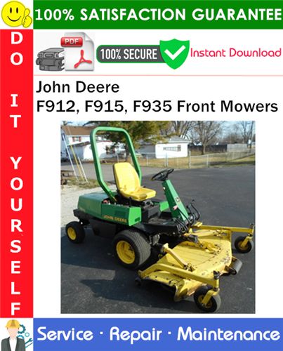 Product picture John Deere F912, F915, F935 Front Mowers Service Repair Manual PDF Download ◆