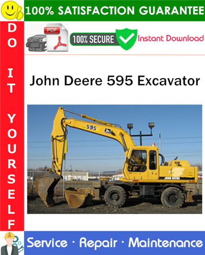 Product picture John Deere 595 Excavator Service Repair Manual PDF Download ◆