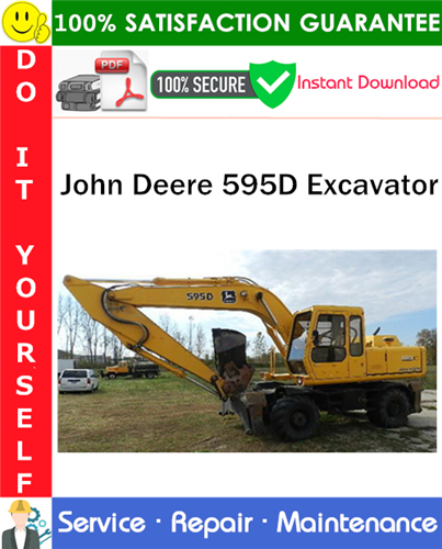 Product picture John Deere 595D Excavator Repair Technical Manual PDF Download ◆