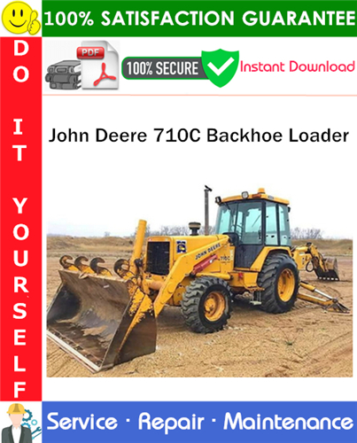 Product picture John Deere 710C Backhoe Loader Repair Technical Manual PDF Download ◆