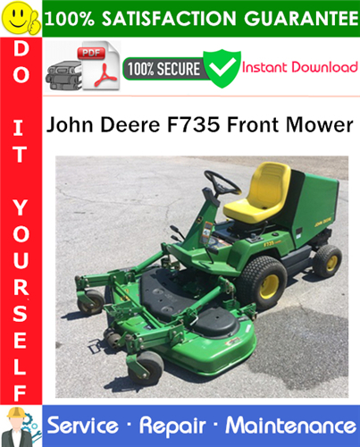 Product picture John Deere F735 Front Mower Service Repair Manual PDF Download ◆