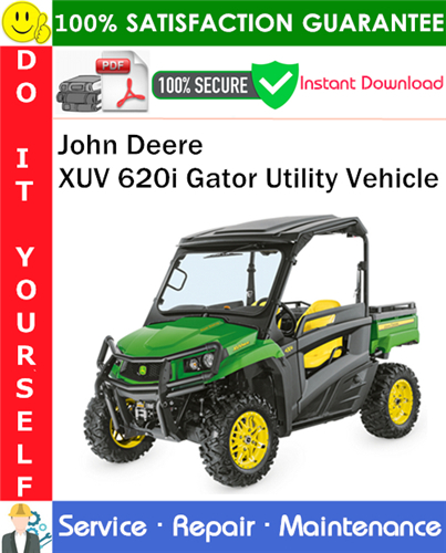 Product picture John Deere XUV 620i Gator Utility Vehicle Service Repair Manual PDF Download ◆