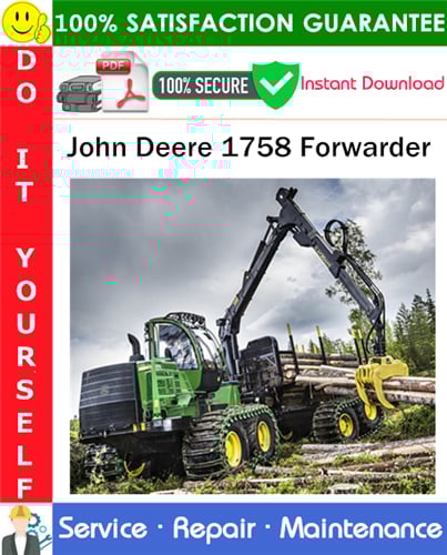 Product picture John Deere 1758 Forwarder Service Repair Manual PDF Download ◆