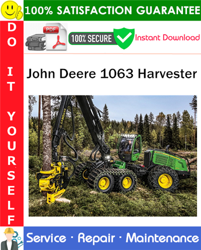 Product picture John Deere 1063 Harvester Service Repair Manual PDF Download ◆