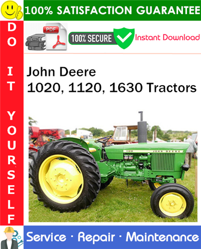 Product picture John Deere 1020, 1120, 1630 Tractors Service Repair Manual PDF Download ◆