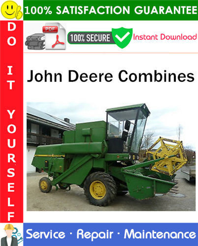 Product picture John Deere Combines Service Repair Manual PDF Download (TM4387) ◆