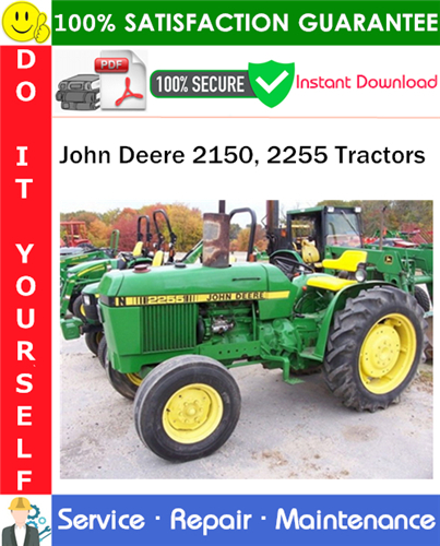 Product picture John Deere 2150, 2255 Tractors Service Repair Manual PDF Download ◆
