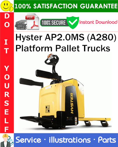 Product picture Hyster AP2.0MS (A280) Platform Pallet Trucks Parts Manual PDF Download ◆
