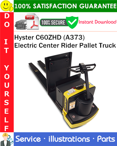 Product picture Hyster C60ZHD (A373) Electric Center Rider Pallet Truck Parts Manual PDF Download ◆