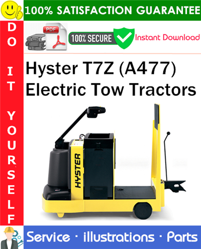 Product picture Hyster T7Z (A477) Electric Tow Tractors Parts Manual PDF Download ◆