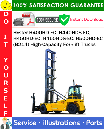 Product picture Hyster H400HD-EC, H440HDS-EC, H450HD-EC, H450HDS-EC, H500HD-EC (B214) High-Capacity Forklift Trucks Parts Manual PDF Download ◆