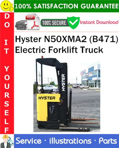 Product picture Hyster N50XMA2 (B471) Electric Forklift Truck Parts Manual PDF Download ◆
