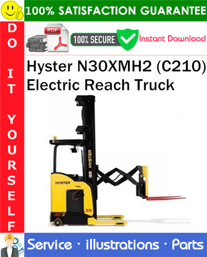 Product picture Hyster N30XMH2 (C210) Electric Reach Truck Parts Manual PDF Download ◆