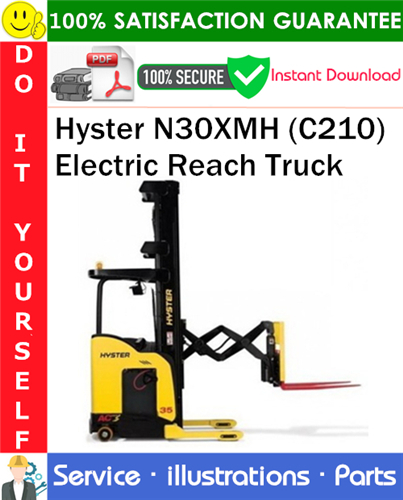 Product picture Hyster N30XMH (C210) Electric Reach Truck Parts Manual PDF Download ◆