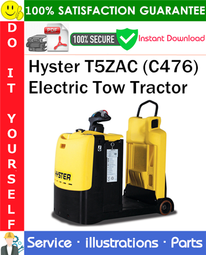Product picture Hyster T5ZAC (C476) Electric Tow Tractor Parts Manual PDF Download ◆