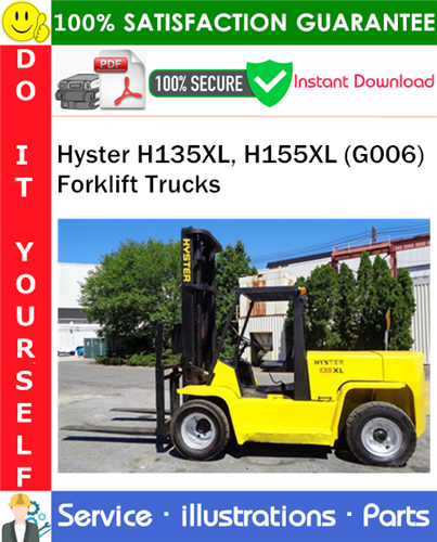 Product picture Hyster H135XL, H155XL (G006) Forklift Trucks Parts Manual PDF Download ◆